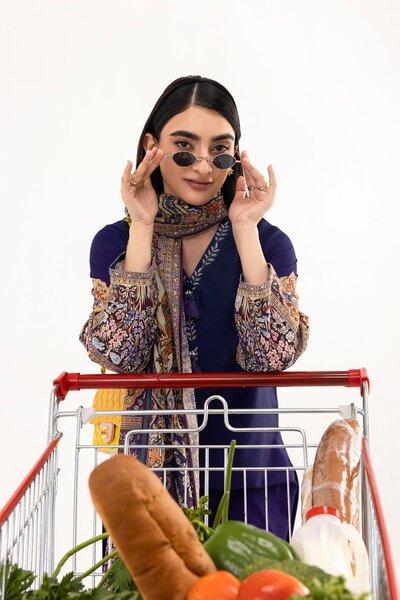Stitched Printed Linen Shirt+ Dupatta