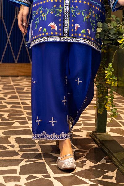 Stitched Printed Khaddar Culotte