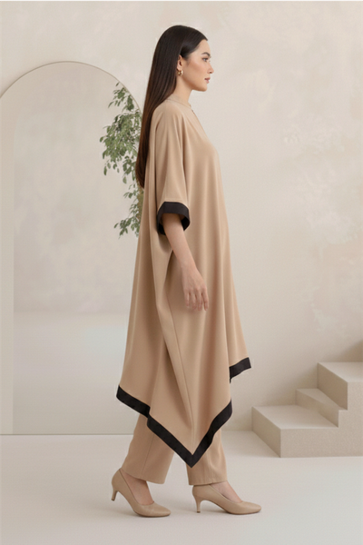 Sand Kaftan Drape-NV20D05