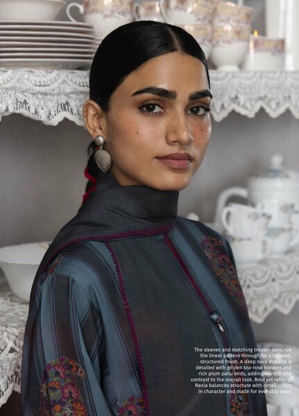 Coco by Zara Shahjahan Unstitched Printed Linen 3 Piece Suit CZ26UPL Rania 4B - Casual Collection