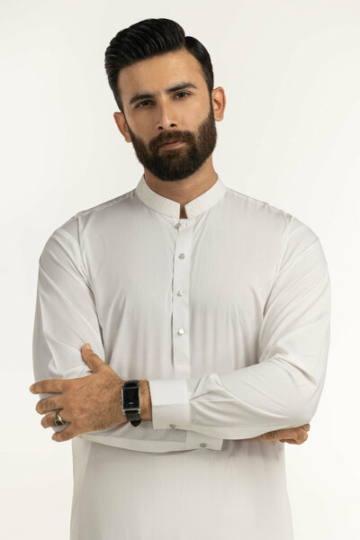 Regular Fit Embroidered Suits