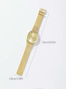Shein - 1pc Unisex Fashionable Alloy Wristwatch (Without Box)