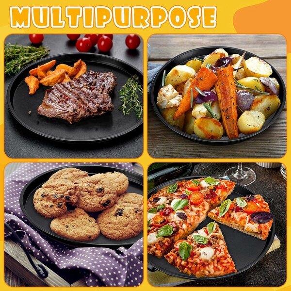 Home.Co - 3Pcs Non-Stick Pizza Pan Tray