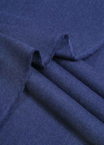 Fabrich Mens Unstitched Solids Wool 2 Piece Suit Navy Casual Collection