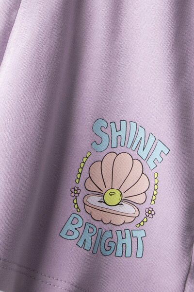 Lilac Shine Terry Shorts