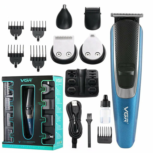 VGR - V-172 Professional Grooming Kit with 120 Min Runtime