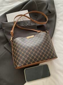 Shein - A New Spring Retro Fashion Shell Bag With Letter Print