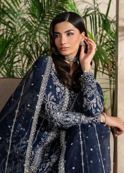 Azira by Gulaal Unstitched Luxury Embroidered Silk 3 peice GL25AF LFU-04 Nysira - Formals Collection