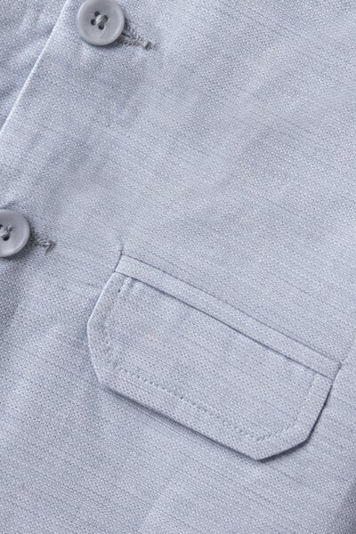 Boys Sky Heritage Cotton Waistcoat