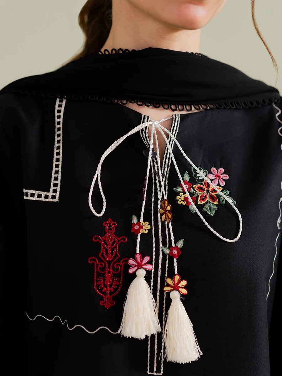 Bloomnight-3Pcs Embroidered Set