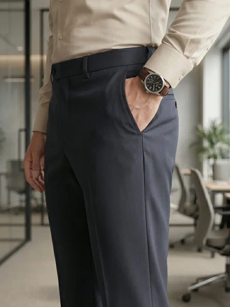 Charcoal Executive Formal Dress Pant (FDT-404)