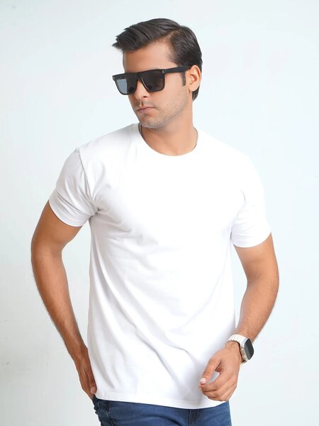 White Basic T-Shirt (TEE-189)