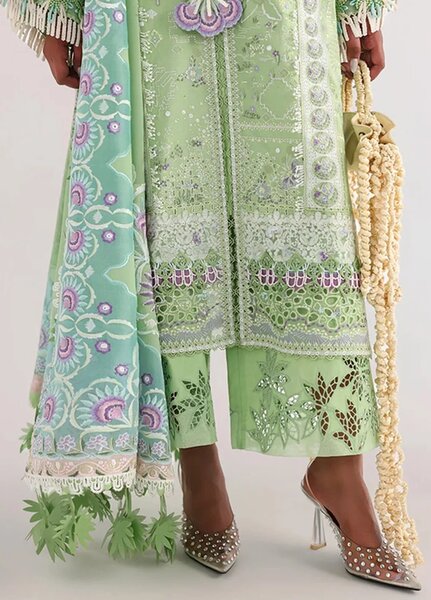 Suffuse Unstitched Embroidered Lawn 3 Piece Suit SSY26ULE Naviel - Eid Collection