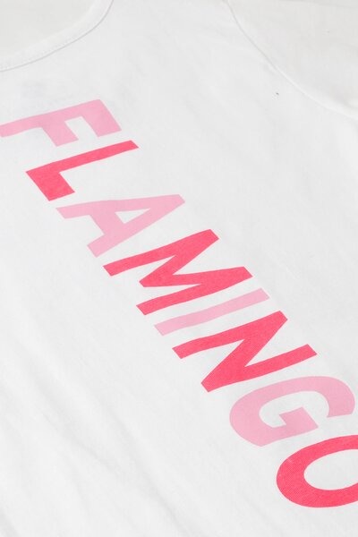Flamingo White T-Shirt