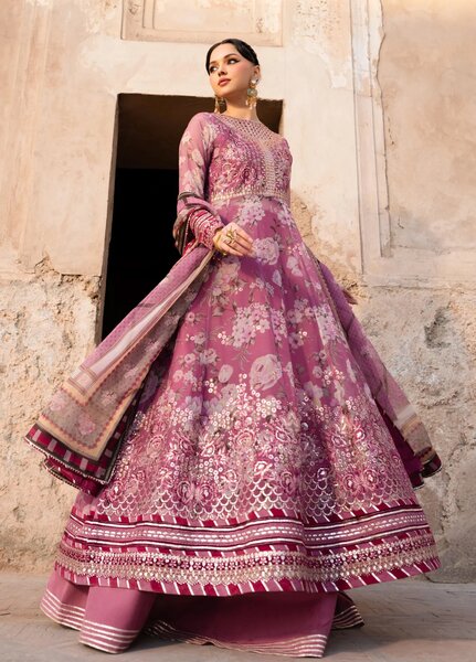 Xenia Formal Unstitched Luxury Chiffon Suits 3 Piece XE25FL Bano - Formals Collection