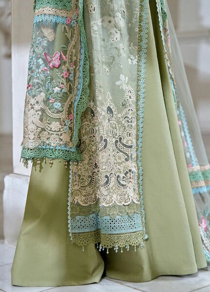 Sobia Nazir Unstitched Embroidered Luxury Lawn 3 Piece Suit SN26ULE D-12 A - Eid Collection