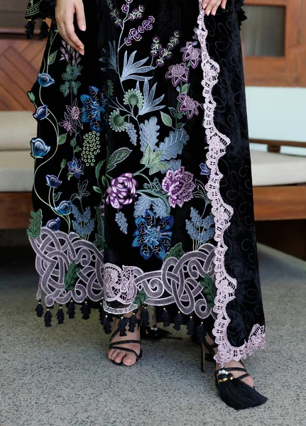 Plush Luxury by Asifa and Nabeel Unstitched Embroidered Velvet 3 Piece Suit Ivy WLXU-09 - Festive Collection