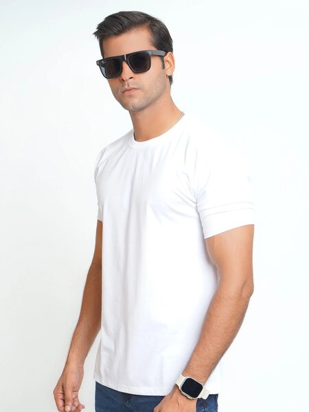White Basic T-Shirt (TEE-189)