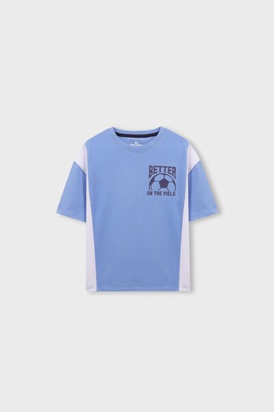 Boys Football Field Drop Tee