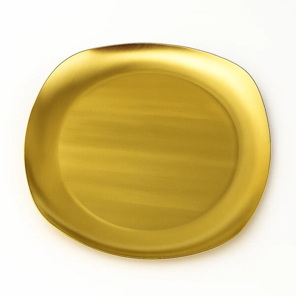 Golden Stainless Steel Dinner Plate – 22.5 cm & 26.5 cm | Luxury Gold Finish Dining Plate
