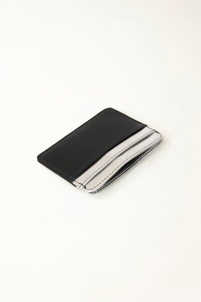 Black Silver Card Holder