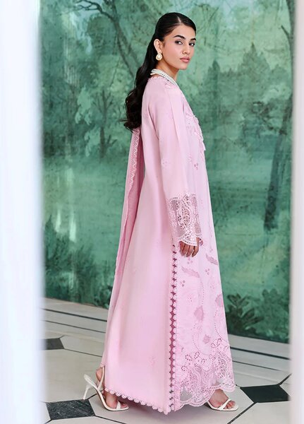 Veil of Summer by Roheenaz Unstitched Embroidered Luxury Lawn 3 Piece Suit RN26UVS 406 AURORA LIGHT - Eid Collection