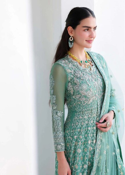 Bachelorette by Mushq Unstitched Embroidered Chiffon 3 Piece Suit MU26UBF Dazzling Diva MUNCH260101 - Festive Collection
