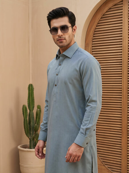 Light Green Designer Shalwar Kameez (SK-780)