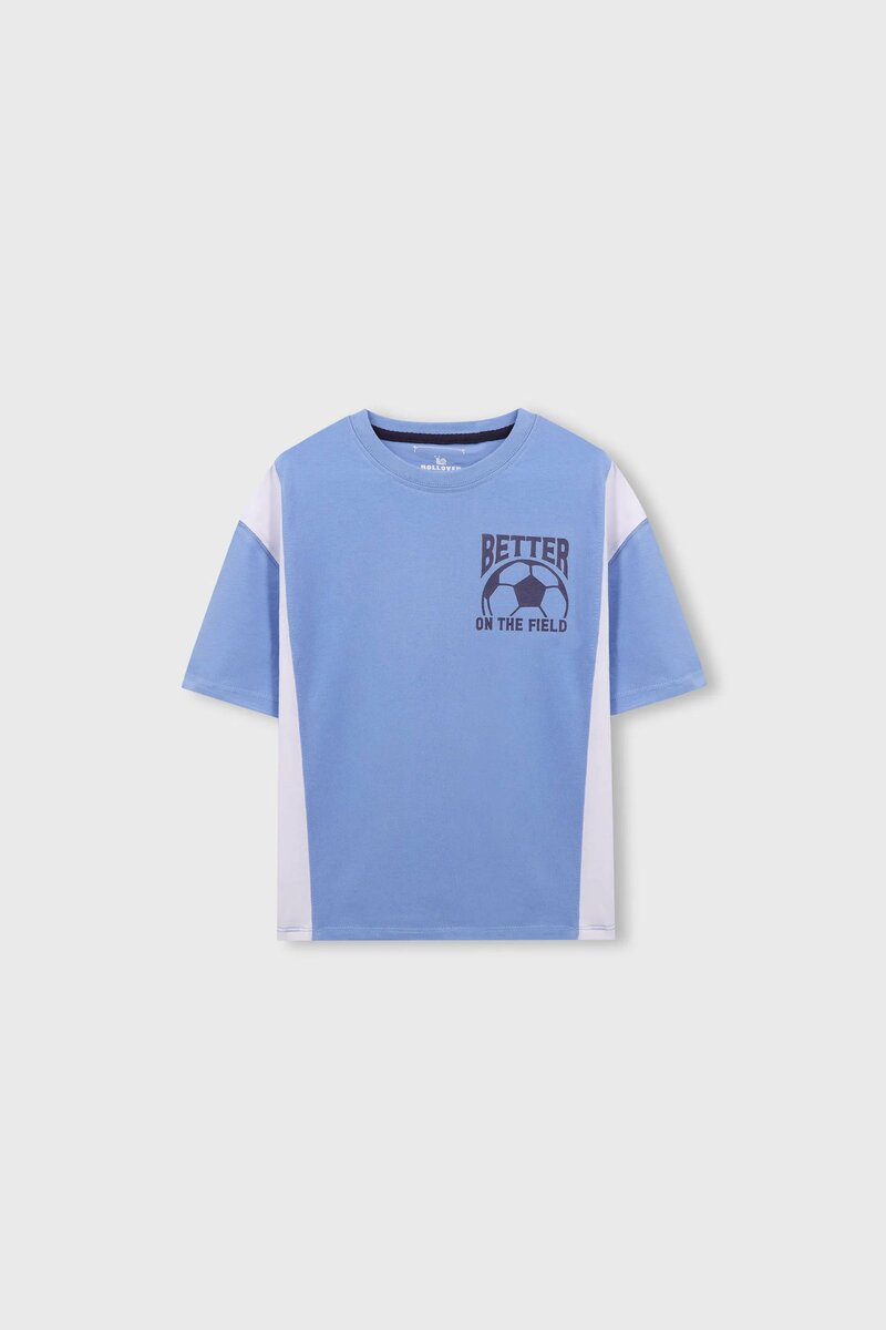 Boys Football Field Drop Tee