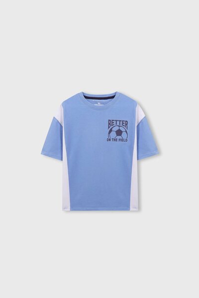 Boys Football Field Drop Tee