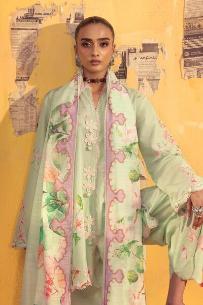 Unstitched Printed 3 Piece Lawn Suit