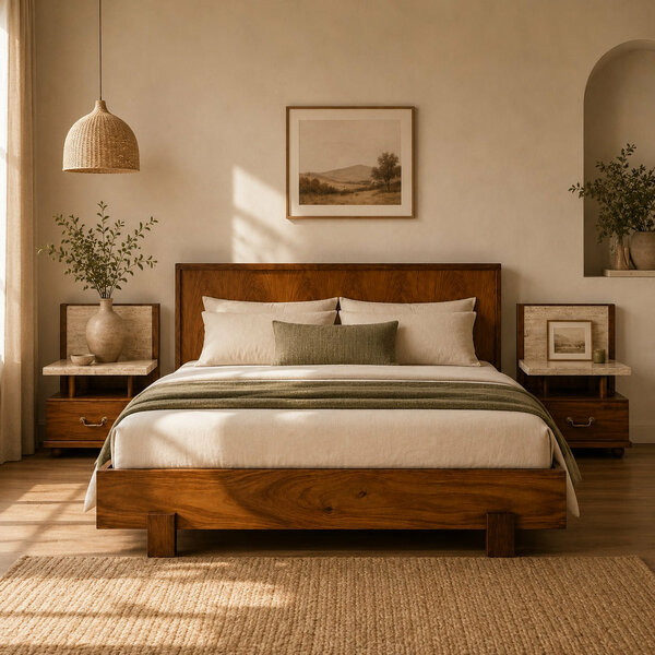 Earth Line King Size Bed