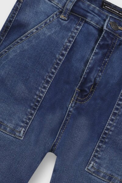 Boys Casual Cargo Denim Jeans