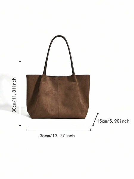 Shein - 2026 New Suedette Large Capacity Bag