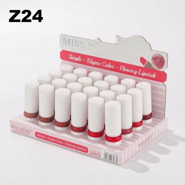 Miss Rose - Professional Makeup 3 Pc Matte Finish Long Lasting Rhyme Color Lipstick