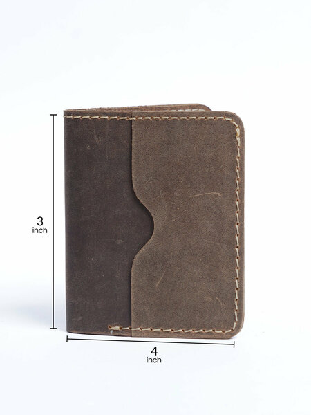 Brown Leather Card Holder (W-279)
