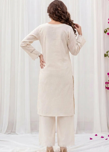 Salitex Women RTW Solids Jacquard 2 Piece Suit SS26L2PBC905 Casual Collection