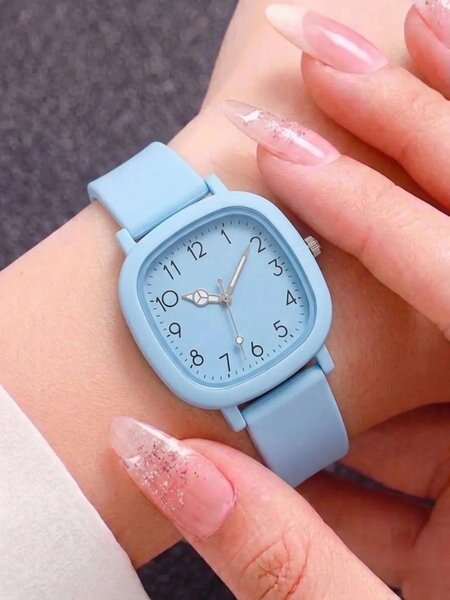 Shein - 6Pcs Women'S Quartz Watch Bracelet Necklace Earrings Ring Jewelry Set