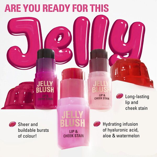Revolution - Jelly Blush Stick Lip And Cheek Stain Peach Orange