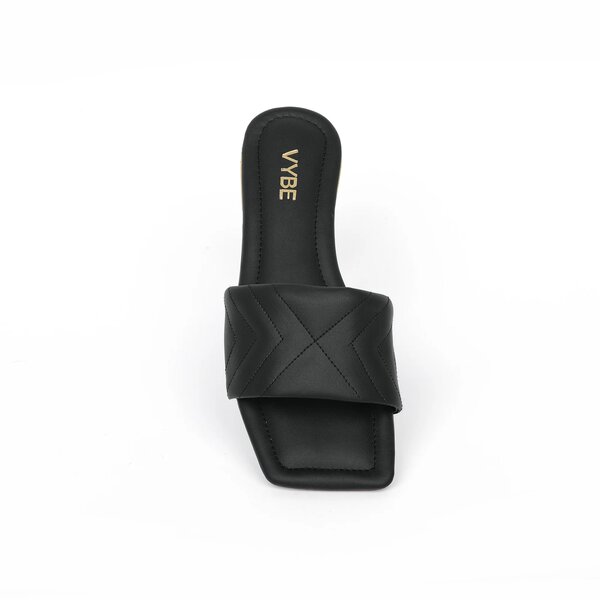 VYBE - QUILTED SHOES- BLACK
