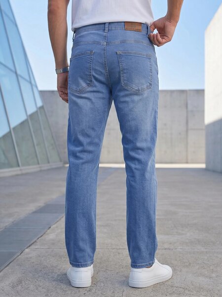 Ice Blue Straight Fit Jeans 56