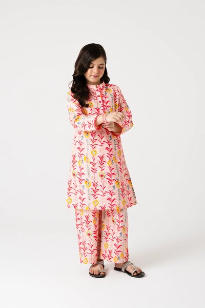Garden Bloom Cotton Kurta Set - 2pc