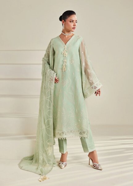 Dhaagay by Alizeh Fashion Unstitched Embroidered Chiffon 3 Piece Suit AF26UCD AF-DHG-5055 Meerak - Festive Collection