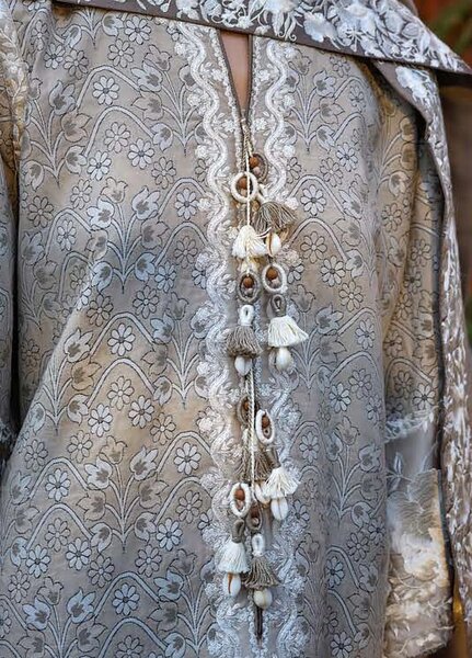 Echoes of Registan by Mushq Unstitched Embroidered Jacquard 3 Piece Suit MU26UER Eastern Empress MUNWI260108 - Casual Collection