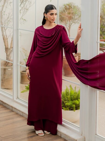 Merlot- 2Pcs Solids Set