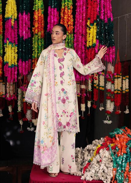 Nissa by RajBari Unstitched Embroidered Viscose 3 Piece Suit RB26UNV D-03 - Winter Collection