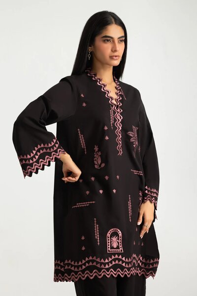 Cambric Embroidered Co-Ord Set