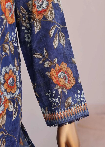 Satranga by HZ Textiles Unstitched Printed Lawn 2 Piece Suit HZ26USL SEC-1163 - Casual Collection