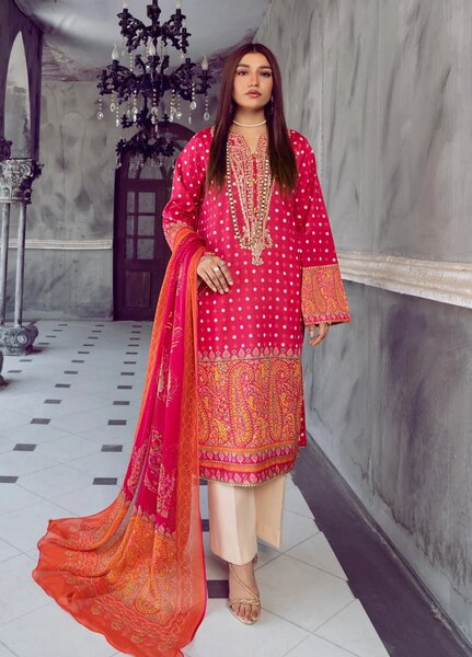 Chandan Nagri Women RTW Embroidered Lawn 3 Piece Suit Dhalliana - Festive Collection