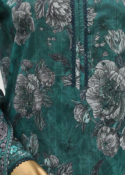 Zouk by HZ Textiles Unstitched Printed Lawn 3 Piece Suit HZ26UZL ZEC-1161 - Casual Collection